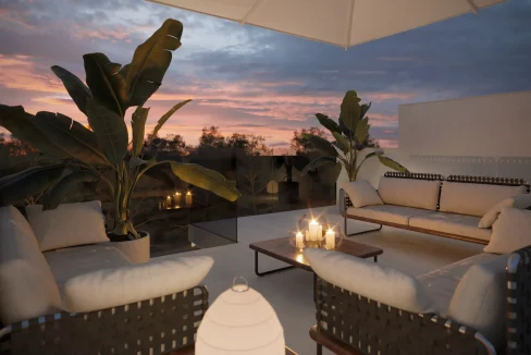 Terraza con vistas en casa de Promoción Viviendas Tarragona 2